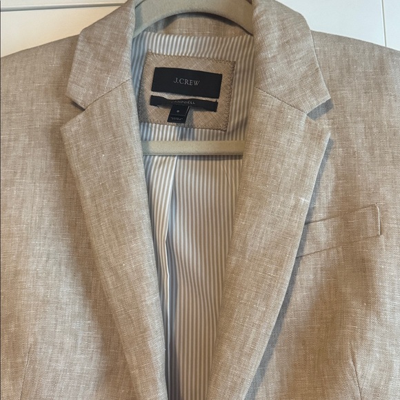 J Crew Beige Linen Campbell Blazer / Jacket - Picture 7 of 13